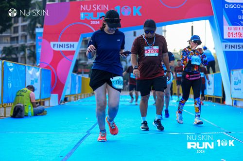 Race photo from Nu Skin Run 10K