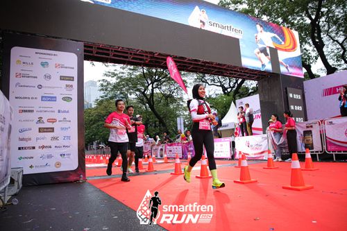 Race photo from Smartfren Run 2024