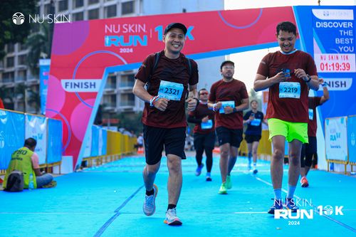 Race photo from Nu Skin Run 10K