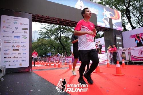 Race photo from Smartfren Run 2024