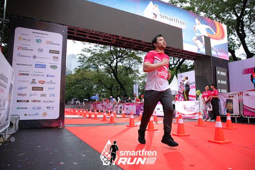 Race photo from Smartfren Run 2024
