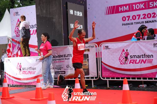 Race photo from Smartfren Run 2024