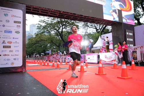 Race photo from Smartfren Run 2024