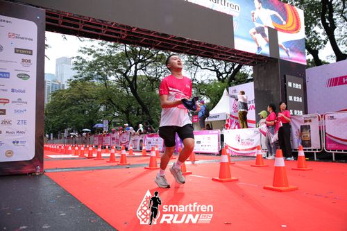 Race photo from Smartfren Run 2024