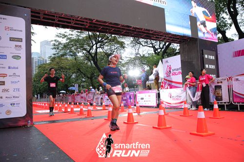 Race photo from Smartfren Run 2024