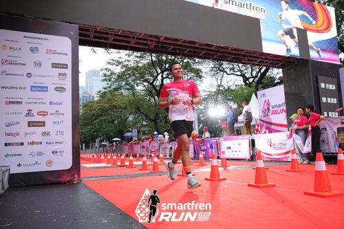 Race photo from Smartfren Run 2024