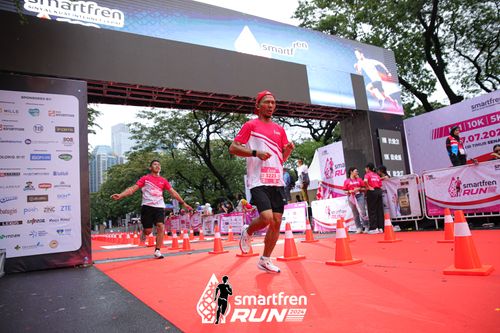 Race photo from Smartfren Run 2024