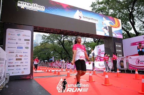 Race photo from Smartfren Run 2024