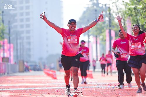 Race photo from Smartfren Run 2025 
