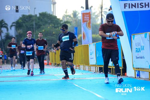 Race photo from Nu Skin Run 10K