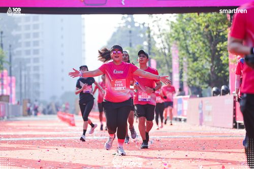 Race photo from Smartfren Run 2025 
