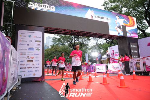 Race photo from Smartfren Run 2024