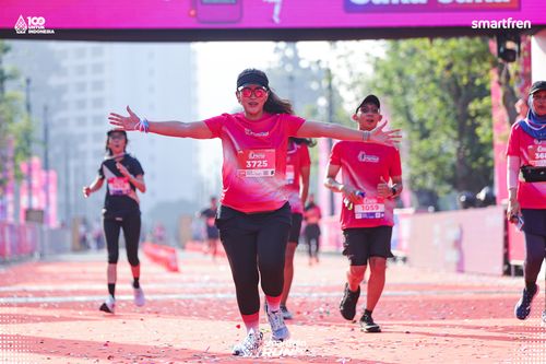 Race photo from Smartfren Run 2025 