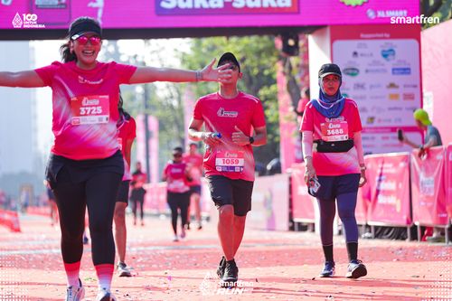 Race photo from Smartfren Run 2025 