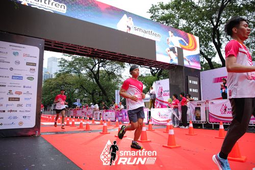 Race photo from Smartfren Run 2024
