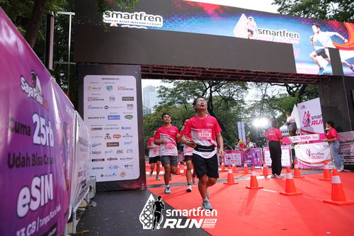 Race photo from Smartfren Run 2024