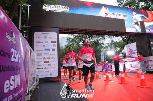 Race photo from Smartfren Run 2024
