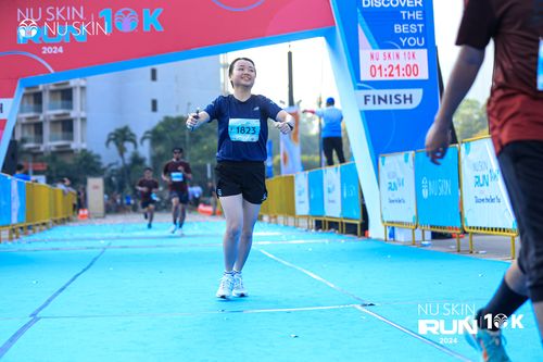 Race photo from Nu Skin Run 10K