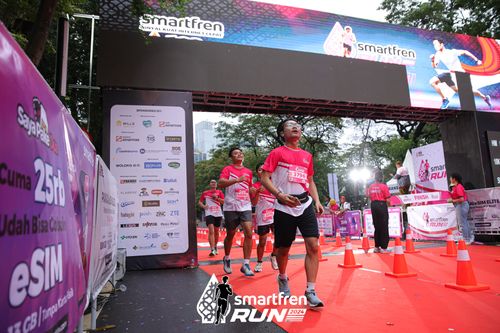 Race photo from Smartfren Run 2024