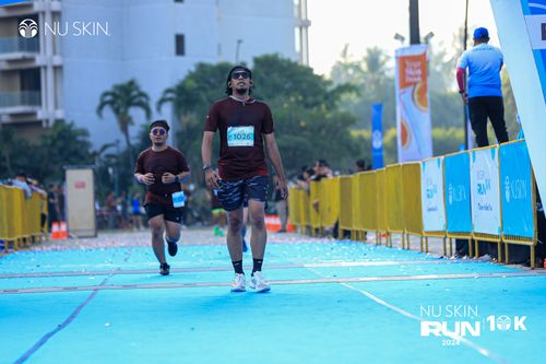 Race photo from Nu Skin Run 10K