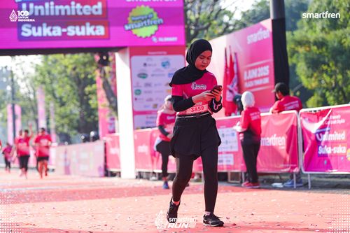 Race photo from Smartfren Run 2025 