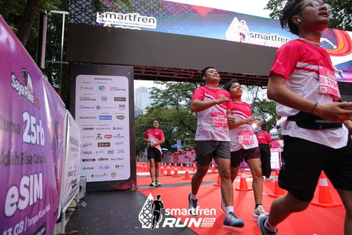 Race photo from Smartfren Run 2024
