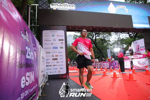 Race photo from Smartfren Run 2024