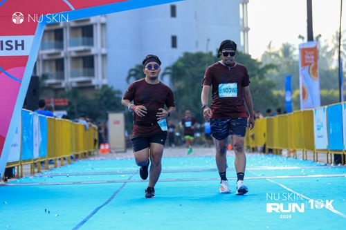 Race photo from Nu Skin Run 10K