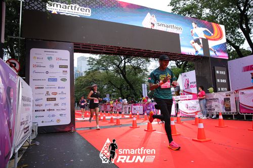 Race photo from Smartfren Run 2024
