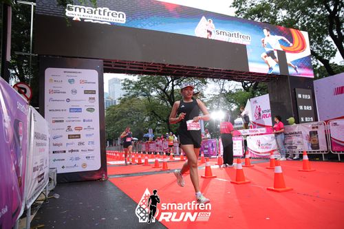 Race photo from Smartfren Run 2024