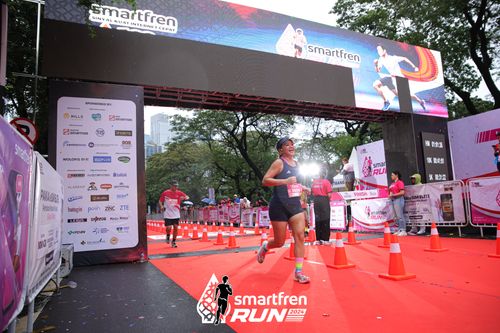Race photo from Smartfren Run 2024