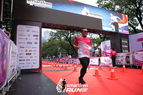 Race photo from Smartfren Run 2024