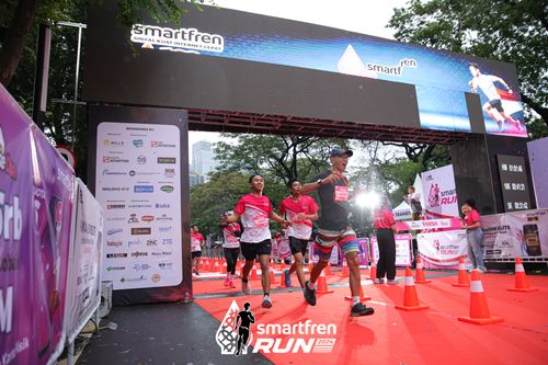 Race photo from Smartfren Run 2024