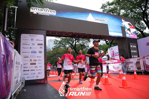 Race photo from Smartfren Run 2024