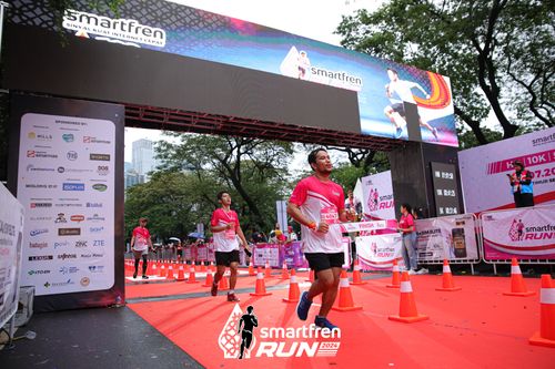 Race photo from Smartfren Run 2024