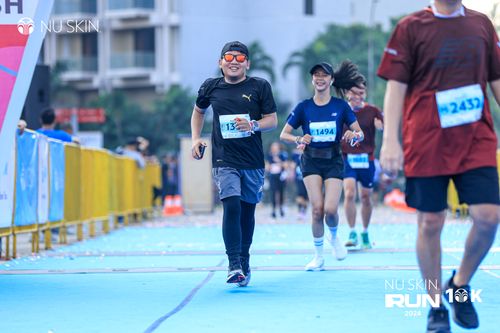 Race photo from Nu Skin Run 10K