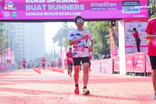 Race photo from Smartfren Run 2025 