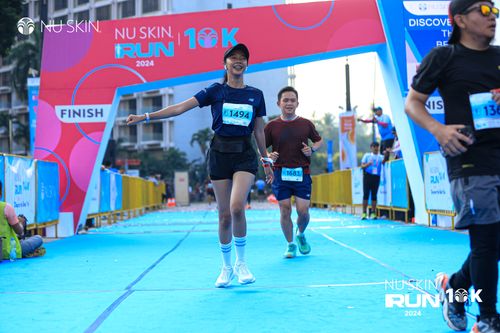Race photo from Nu Skin Run 10K