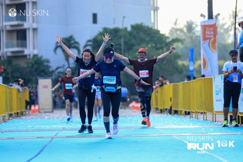Race photo from Nu Skin Run 10K