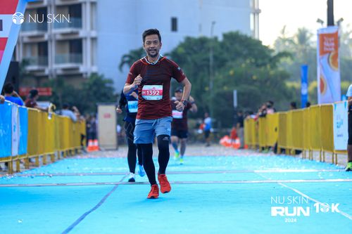 Race photo from Nu Skin Run 10K