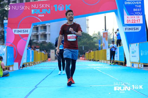 Race photo from Nu Skin Run 10K