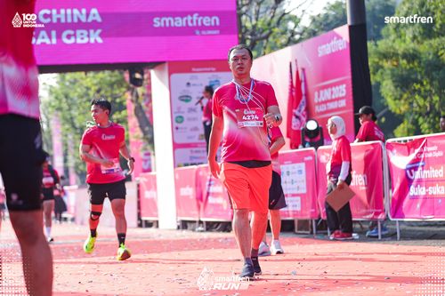 Race photo from Smartfren Run 2025 