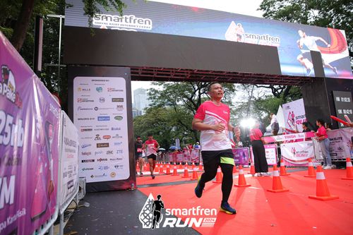 Race photo from Smartfren Run 2024