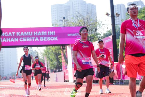 Race photo from Smartfren Run 2025 