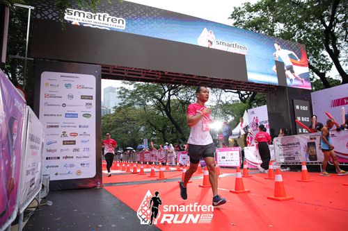 Race photo from Smartfren Run 2024