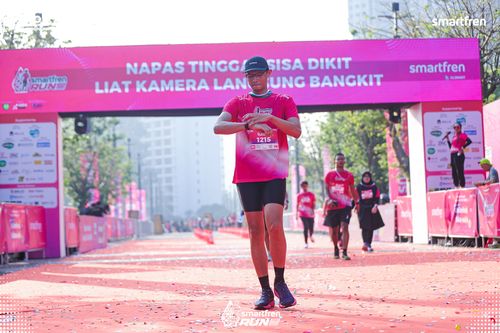 Race photo from Smartfren Run 2025 