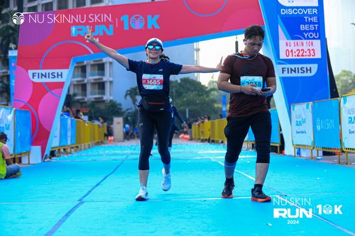 Race photo from Nu Skin Run 10K