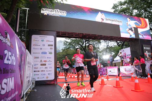 Race photo from Smartfren Run 2024