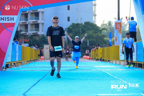 Race photo from Nu Skin Run 10K