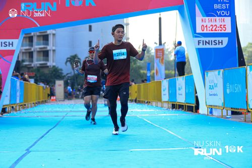 Race photo from Nu Skin Run 10K